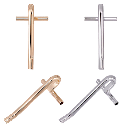 8шт. 2 цвета, брошь из сплава, переходник для подвески