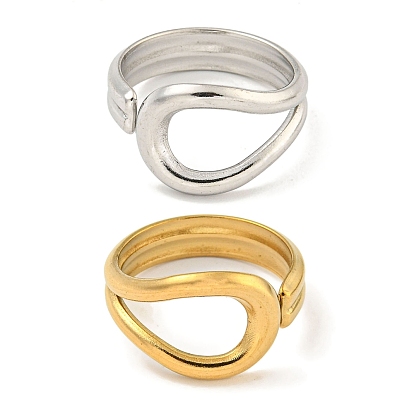 Ионное покрытие (ip) 304 открытая манжета из нержавеющей стали для женщин