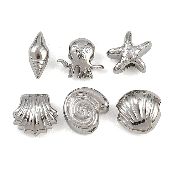 304 из нержавеющей стали бусы, без свинца, без кадмии и без никеля