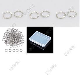 800Pcs 4 Styles 304 Stainless Steel Open Jump Rings, Round Rings