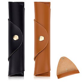 2шт. 2 цветов, пенал для ручек из искусственной кожи