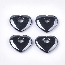 Non-magnetic Synthetic Hematite Pendants, Heart