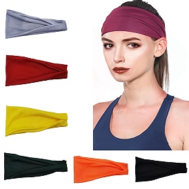 Тканевые эластичные повязки на голову для йоги, спортивные повязки на голову для женщин и девочек