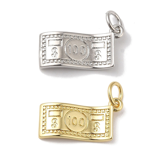 Стойки обшивки латунные подвески, с прыжковых колец, долговечный, без свинца и без кадмия, Деньги