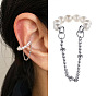 Chic and Minimalist Butterfly Ear Clip with Rhinestones for Non-Pierced Ears