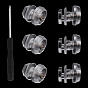 3 Bags Plastic Universal Helmet Visor Anti-fog Buckle, with Alloy Screws and Zinc Alloy Screwdriver