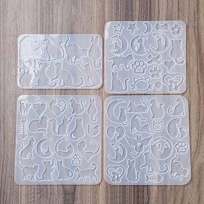 DIY силиконовые формы кулон, формы для литья смолы, форма кошки