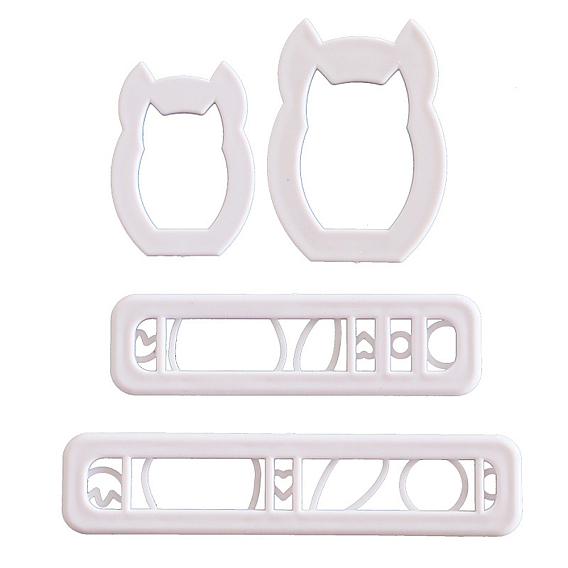 Plastic Cookie Cutters, Fondant Baking Biscuit Cutters, Owl