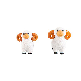 PVC Sheep Figurines Display Decorations, Micro Landscape Garden Decoration