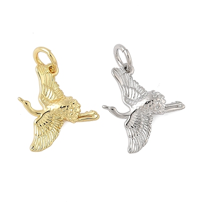 Латунные подвески, подвески в виде журавлей, с целью перехода в кольце, долговечный, без свинца и без кадмия