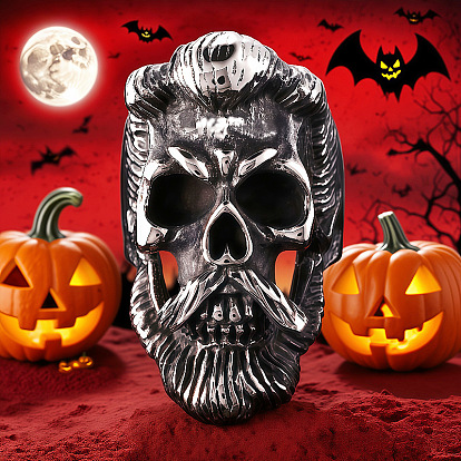 Кольца из сплава для мужчин, череп старика