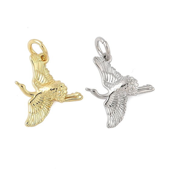 Латунные подвески, подвески в виде журавлей, с целью перехода в кольце, долговечный, без свинца и без кадмия