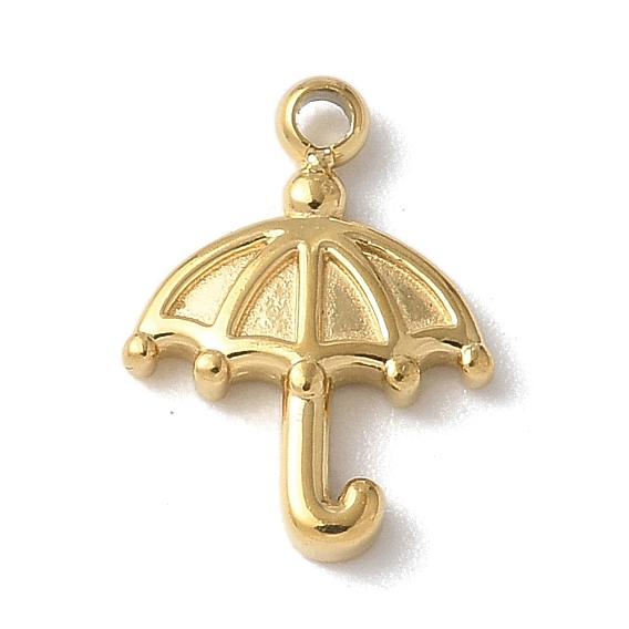 304 Stainless Steel Charms, Ion Plating(IP), Umbrella Charms