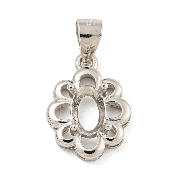 925 стерлинговое серебро, пришивные зубцы, настройки когтей для остроконечных страз, настройки открытой спины, цветок