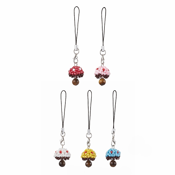 Стеклянные бусины мобильные ремни, гриб