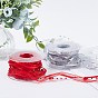 Plastic Beaded Trim, with Polyester Ribbon, Butterfly