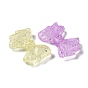 Crackle Transparent Acrylic Beads, Mixed Color
