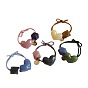 Macaron-colored jelly love geometric bead hairband - high elasticity, rubber band, head accessory.