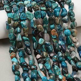 Природные хризоколлу бисер нитей, самородки, упавший камень