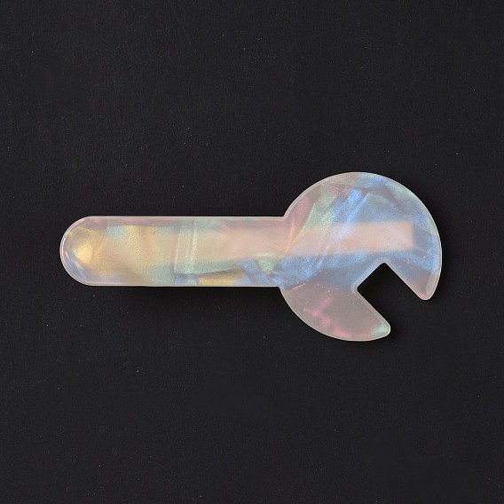 Acryl-Haarkralle, mit  eisernem Zubehör, Haar-Accessoires für Mädchen, Schlüssel