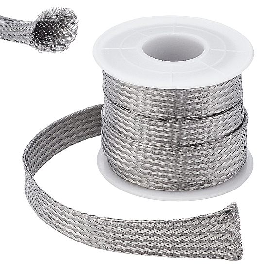 304 оплетка из нержавеющей стали, вязание масштабируемой сетевой ленты, плоский