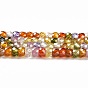 Brins de perles de zircon cubique, facettes rondelle