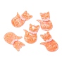 Embossed Graffiti Acrylic Pendants, for Earring Making, Fox