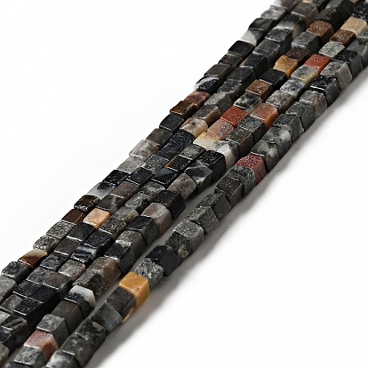 Природных амазонит бисер нитей, кубические