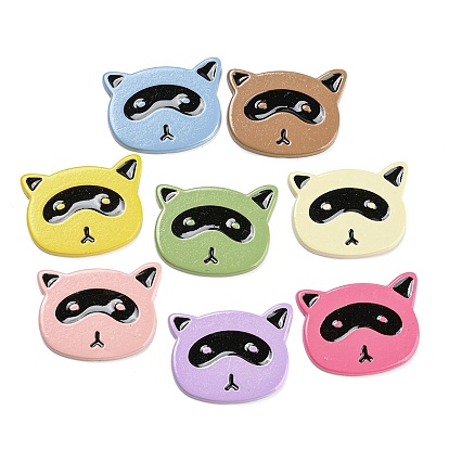 Opaque Resin Cabochons, Bear