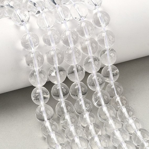Природных кристаллов кварца бисер нитей, горного хрусталя, круглые