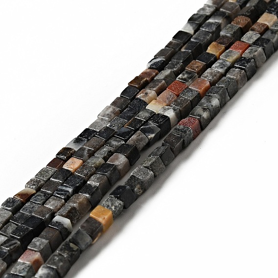 Природных амазонит бисер нитей, кубические