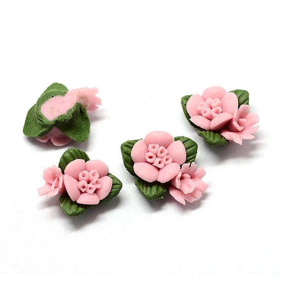 Фарфора ручной работы кабошонов, Китай глиняные шарики, цветок