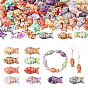 50Pcs 10 Colors Synthetic Turquoise Beads, Fish, Dyed, Spray Painted