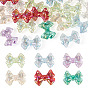 20прозрачные акриловые бусины с УФ-покрытием, радужный, бантом
