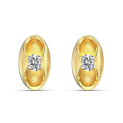 925 Серьги-гвоздики из стерлингового серебра с микропаве и прозрачным фианитом, овальные