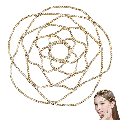 Сплав горный хрусталь оголовье, аксессуары для волос для женщин и девочек, цветок