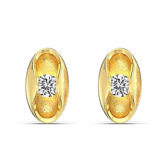 925 Серьги-гвоздики из стерлингового серебра с микропаве и прозрачным фианитом, овальные