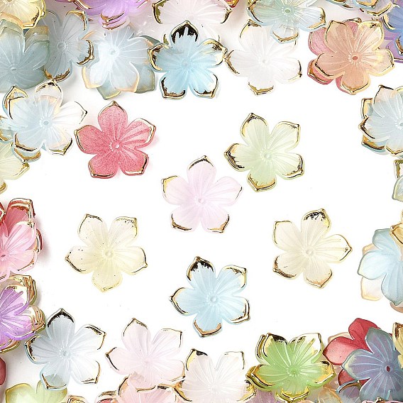 Пластиковая шапочка для бус, 5-лепестков цветка