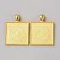 Сеттинги для кулона(кабошонов), сплав, квадратный
