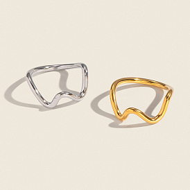 304 Кольца из нержавеющей стали неправильной формы для женщин