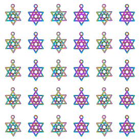 30 подвески из сплава шт., без кадмия и без свинца, звезда Давида