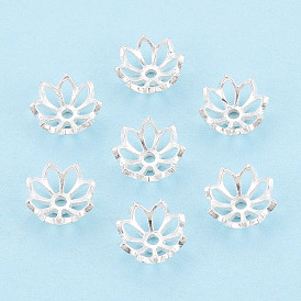 925 casquettes de perles en argent sterling, fleur
