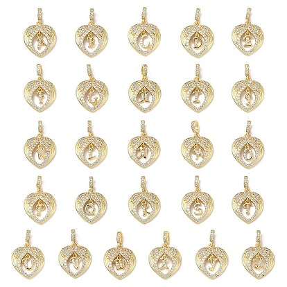 Латунные микропаве прозрачные подвески с фианитом, крыло с буквенными подвесками, без свинца и без кадмия, долговечный, стойки покрытие, реальный 18 k позолоченный