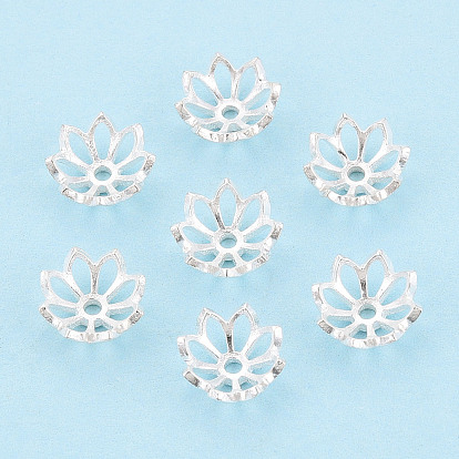 925 casquettes de perles en argent sterling, fleur