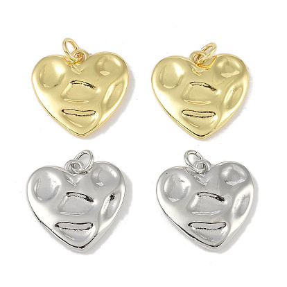 Brass Pendants, Cadmium Free & Lead Free, Heart