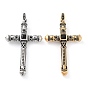 Тибетский стиль 304 подвески из нержавеющей стали, крестик