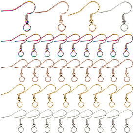 80 шт. 4 цвета 304 крючки для серег из нержавеющей стали, французские крючки с катушкой и шариком
