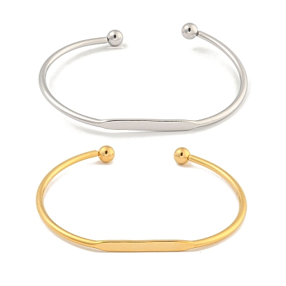 304 из нержавеющей стали манжеты браслеты, крутящие браслеты для женщин и мужчин