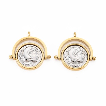 Ионное покрытие (ip) 304 подвески из нержавеющей стали, плоско-круглые