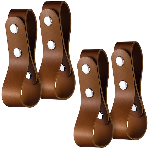 4Pcs PU Leather Whip Cover, for Horse Riding Whips